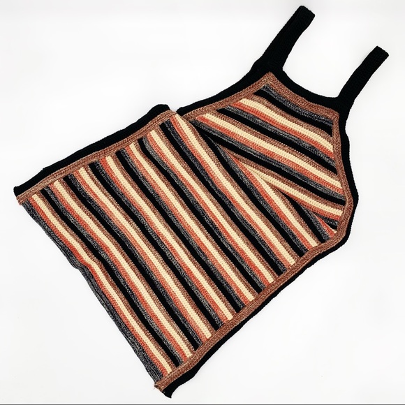 FREE PEOPLE Retro Ruby Dress in Black Combo Size Large - Picture 5 of 11